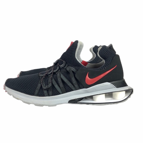 Nike Shox Gravity Running Shoe 12 Black Red Gray - Picture 3 of 15